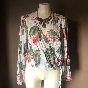 ROXY Aloha Wrap Shirt NWT